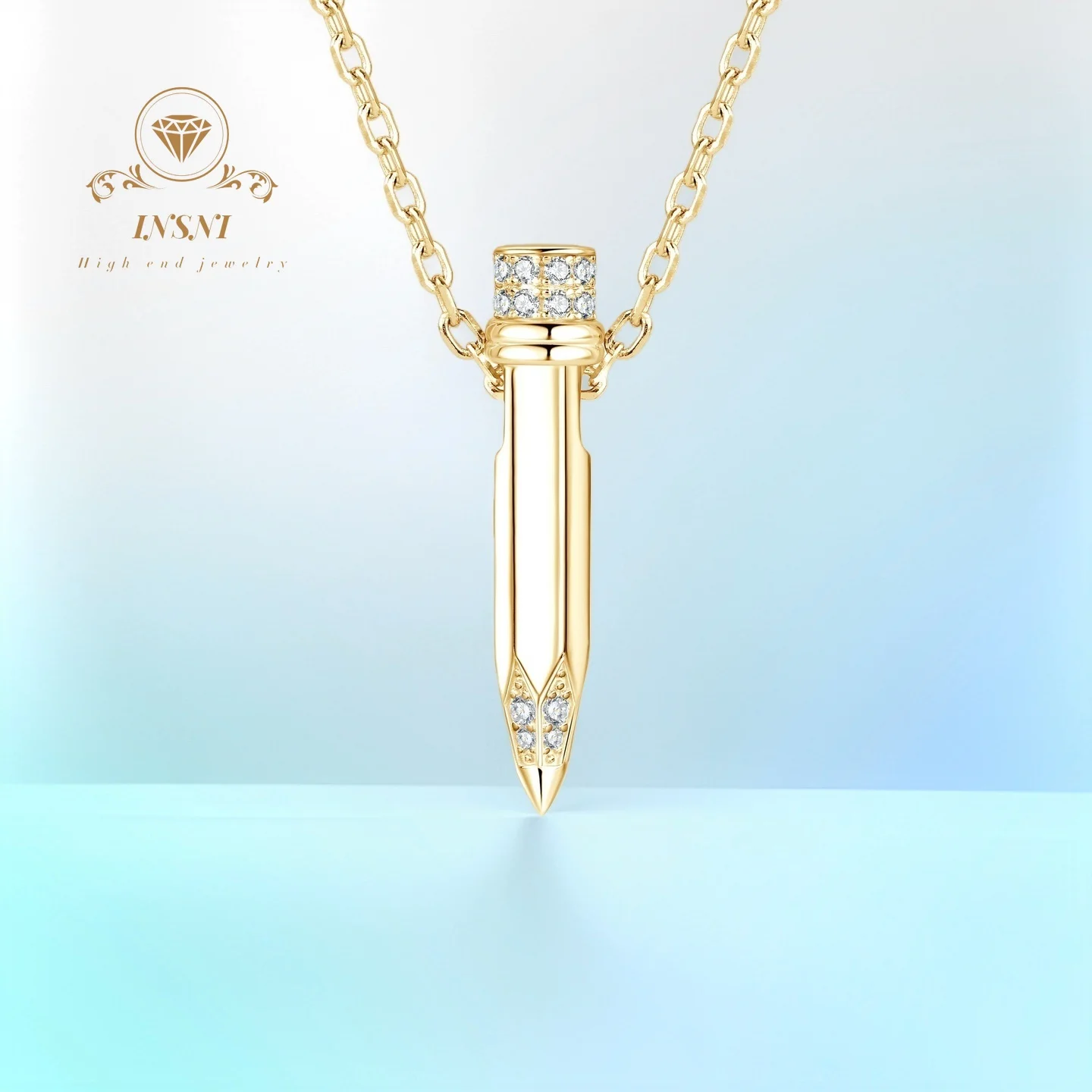 

Серебряные кулоны-пули S925 с муассанитом для пар, роскошные унисекс-ожерелья, гипоаллергенные, премиум-класса, для повседневной носки