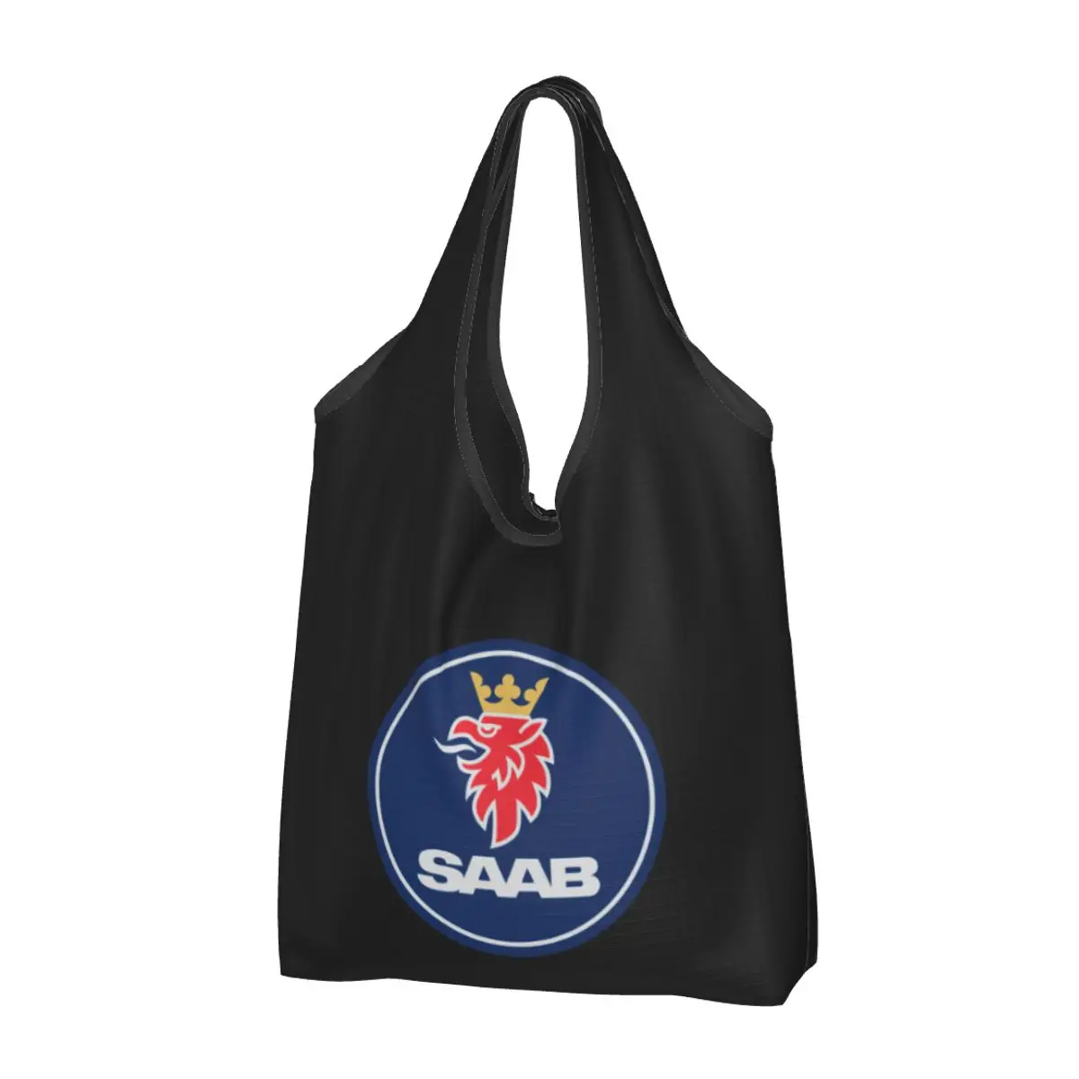 Swedish Saabs Scanias Trucks Groceries Shopping Tote Bag Women Custom Shoulder Shopper Bag Big Capacity Handbags