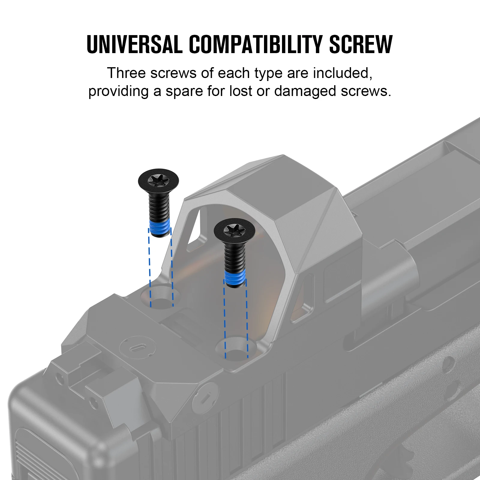 

Винт с красной точкой 7 мм, подходит для прицелов RMS/RMSC с красной точкой, изготовленный для игрушечных пистолетов с красной точкой