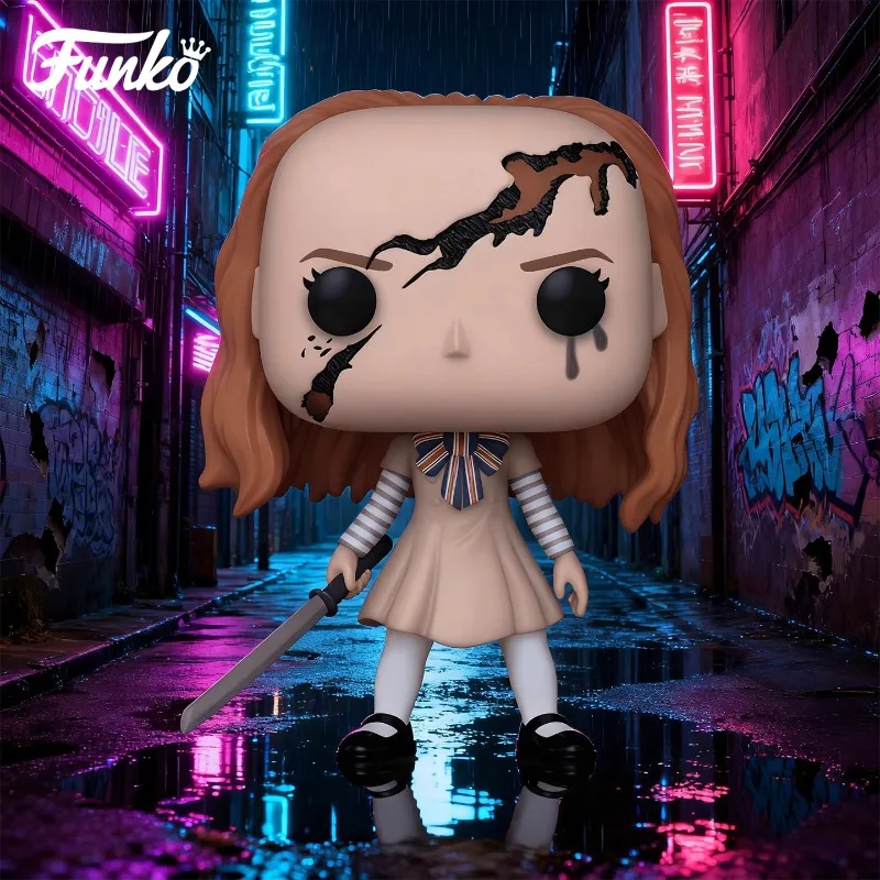 

FUNKO POP《Scare Mare & Scare Glow M3GAN (Battle-Damaged Version)》Action Desktop Decoration Ornament Model Toys Collectible Model