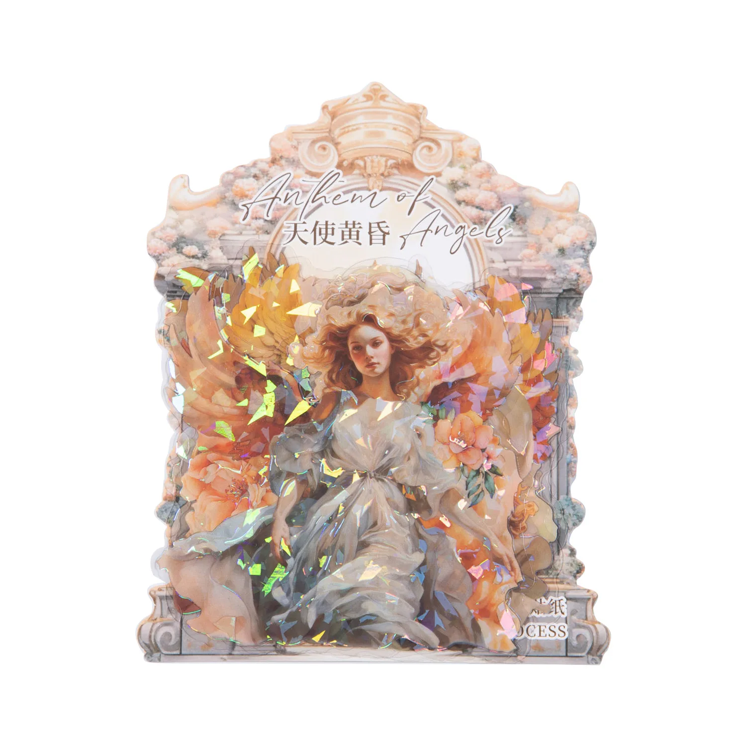 ملصقات ملاك ليزر PET ، لاصق إبداعي ، دفتر يوميات حساب يدوي ذاتي الصنع ، ملحقات سكرابوكينغ ، ملصق متنوع ، 5 * * #5