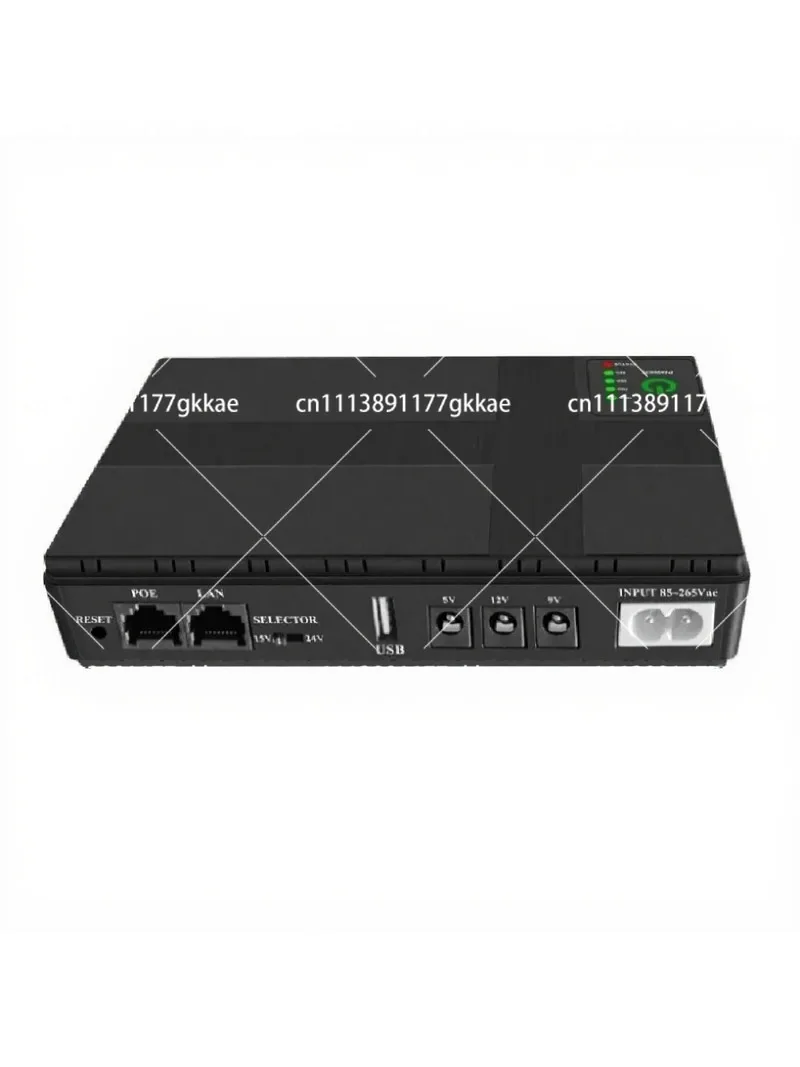 DC Mini UPS Uninterruptible Power Supply 5V 9V 12V 19V 24V 48V Multi-Voltage Backup Power for Router Modem