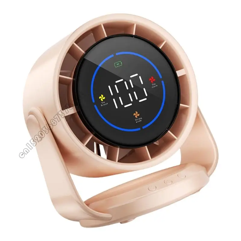 Ventilador digital ventilador ventilador pequeño 4xfb Ventilador digital 4000 mAh con velocidad ajustable adecuada y