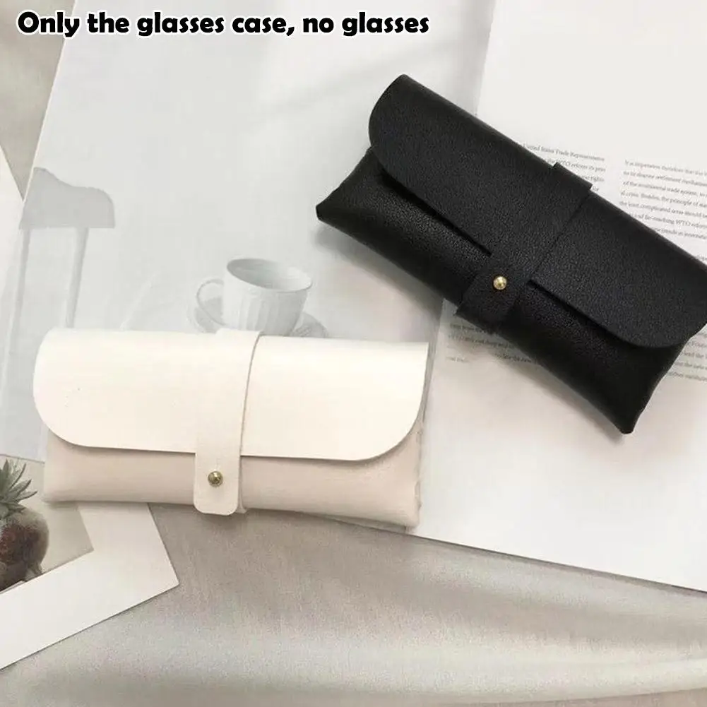 Unisex Retro Glasses Case Soft Protective Cover Mini Portable Fashion Accessory Thickened Layer Box Idea Storage With Gift I6K2