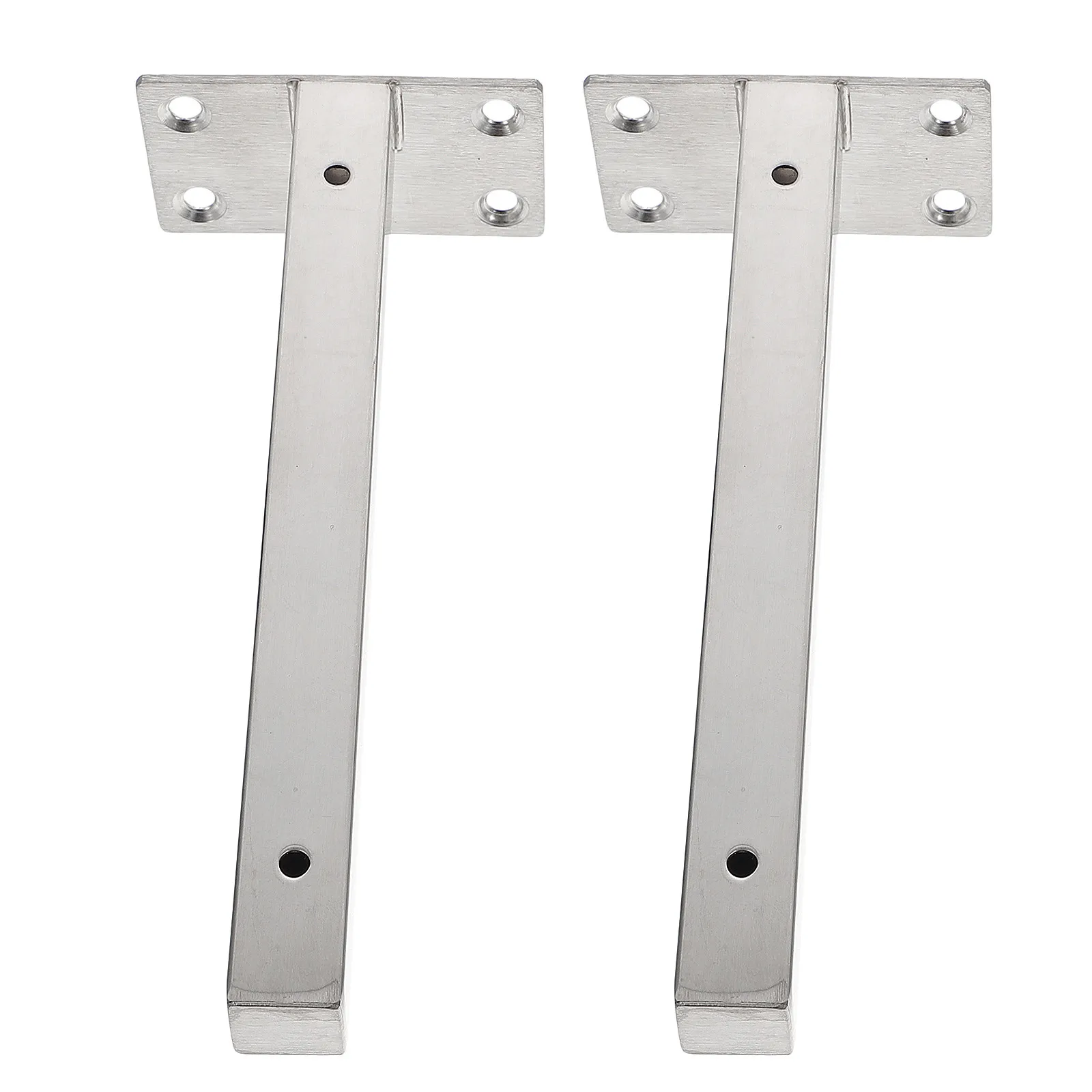

1 set Stainless Steel Shelf Brackets Heavy Duty Wall Mount Floating Brackets For Display Shelf Support Metal Bracket Hardware