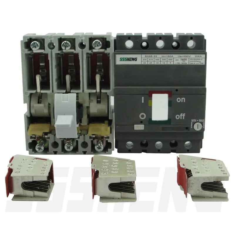 Three-Pole Automatic Switch Circuit Breaker VA88-33 160A 35KA BA88 MCCB - 3poles 160A 35KA Rating for Electrical Systems