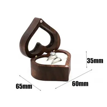 8 best sales علبة خواتم خشبية - №2