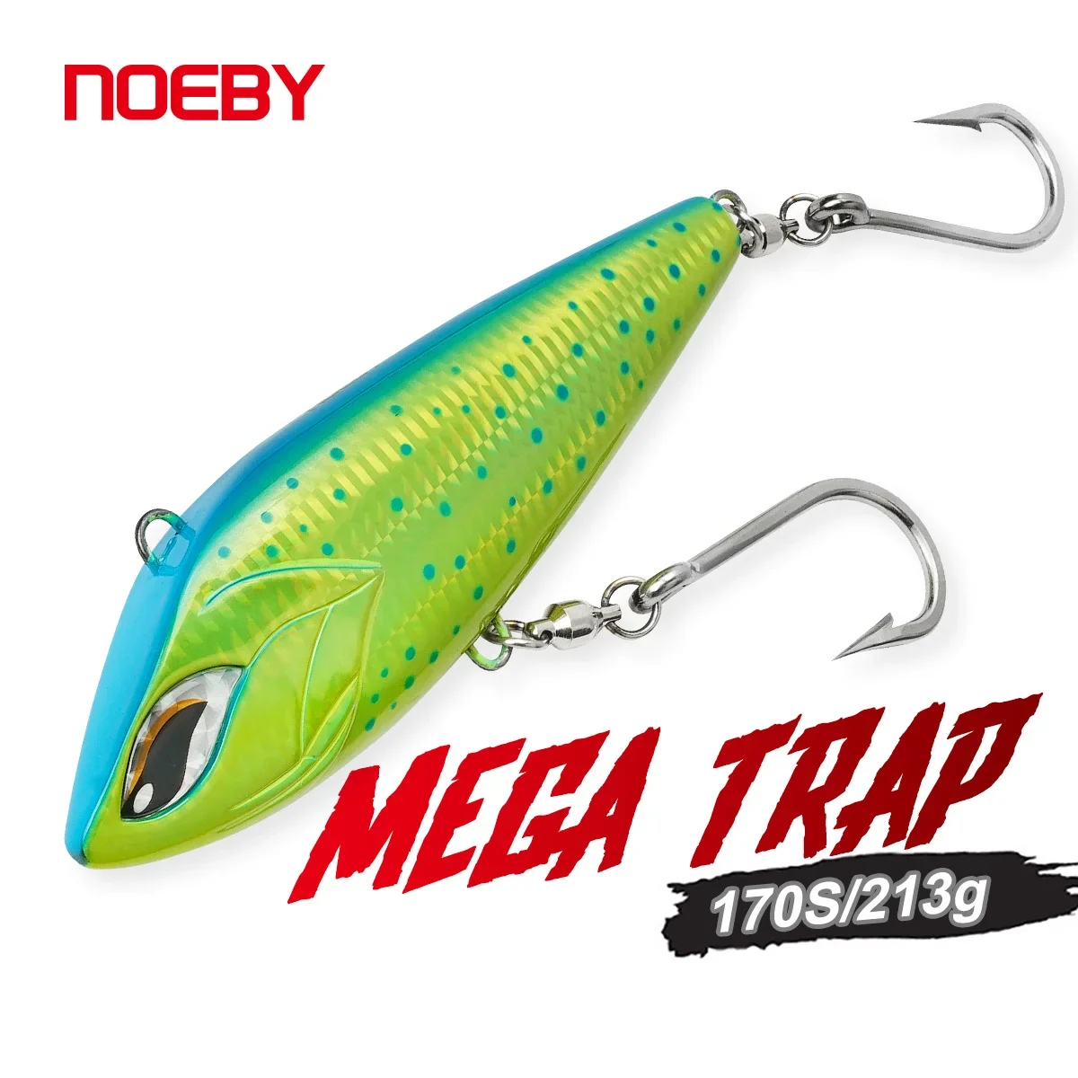 NOEBY Mega Trap 170mm 213g Sinking VIB Fishing Lure Trolling Baitfish Artificial Hard Baits for Wahoo Tuna Big Game Fishing Lure