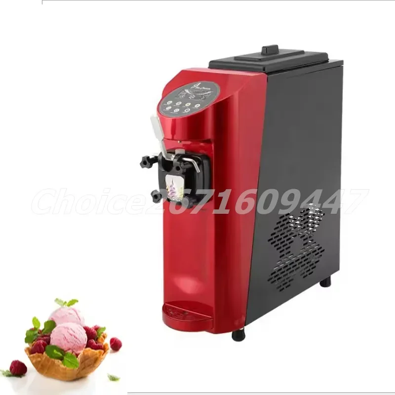 Single Head Soft Ice Cream Machine Desktop Color Screen Single Head Ice Cream Machine Automatic Frozen Yogurt Machine