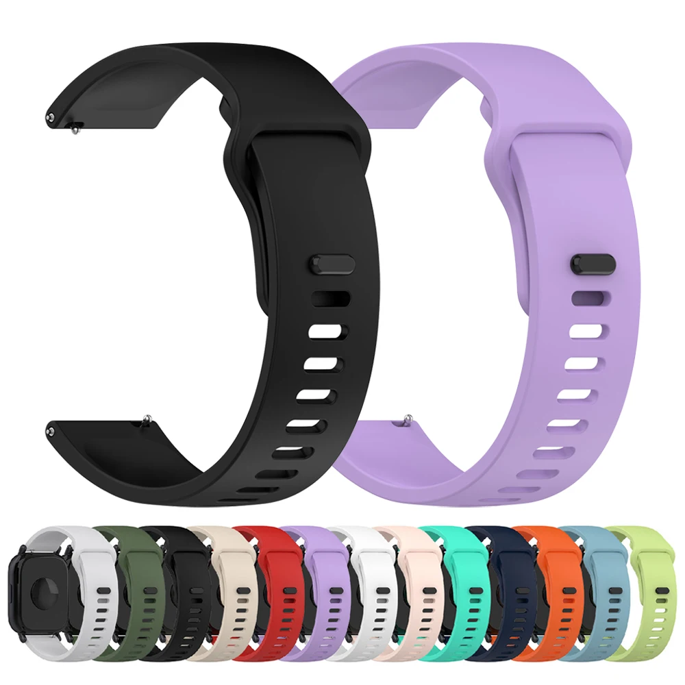 سيليكون لينة حزام ل Redmi ساعة 5 لايت الرياضة الفرقة ل Redmi ساعة 5 نشط المطاط سوار الرجال النساء 20 مللي متر 22 مللي متر حزام الساعات