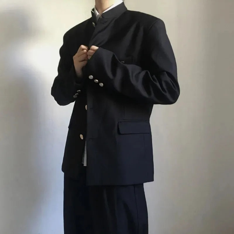 

2025 Japanese Movie New Crows Zero Uniform High School Coats JK Black Suit College Style Men Women Jacket Set Cosplay☆★ee☆★