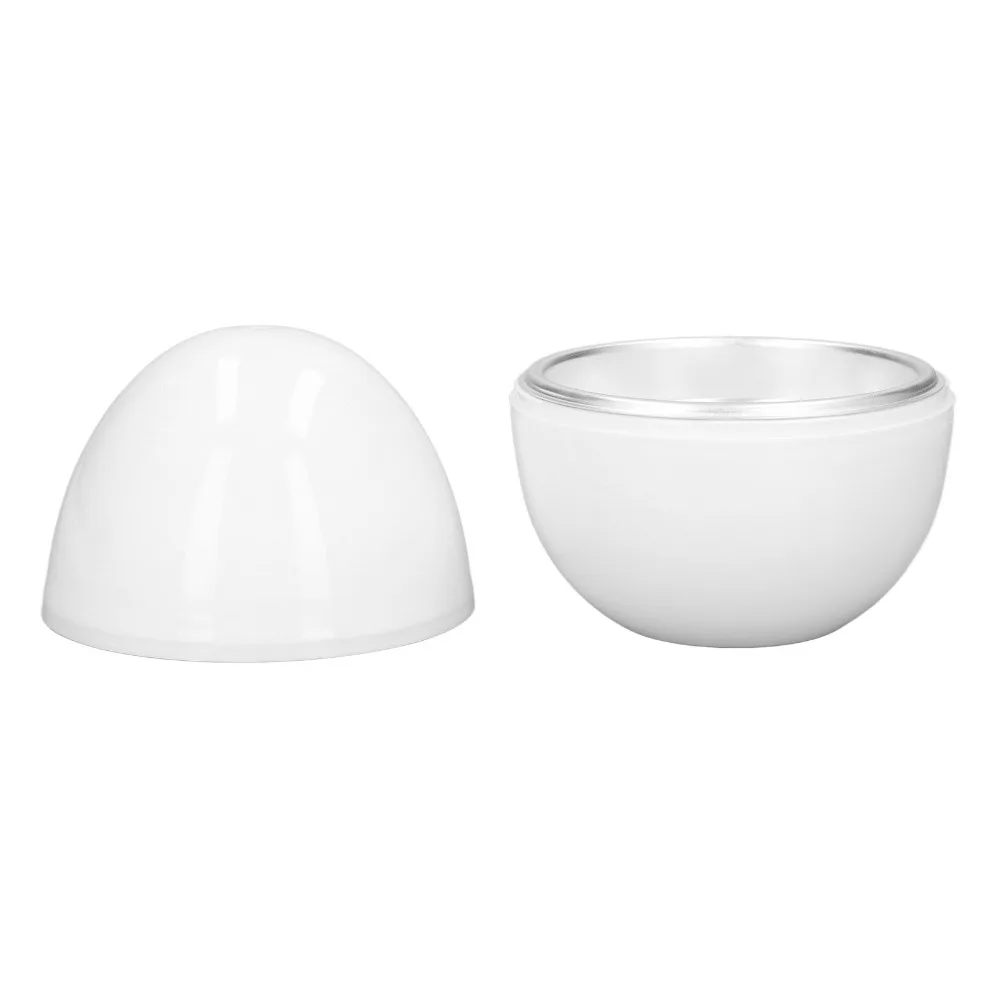 PP Aluminium Hard Boiled Egg Cooker White Compact Design Microwave Egg Boiler Microwave Safe 4 Egg Capacity Egg Poacher Cooker