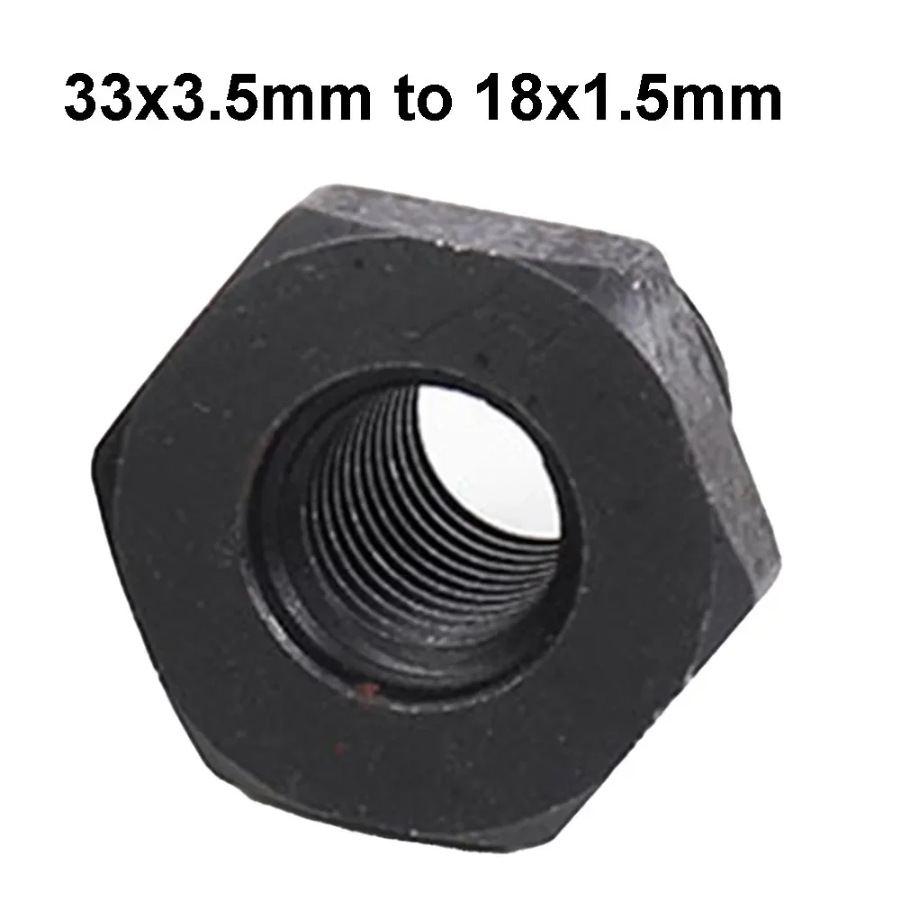 Adaptador de Mandril de Torno de Madeira para Mandril de Torno de Madeira Adaptador de Mandril de Torno de Madeira Adaptador de Eixo de Rosca 33×3.5 mm a 18×1.5 mm