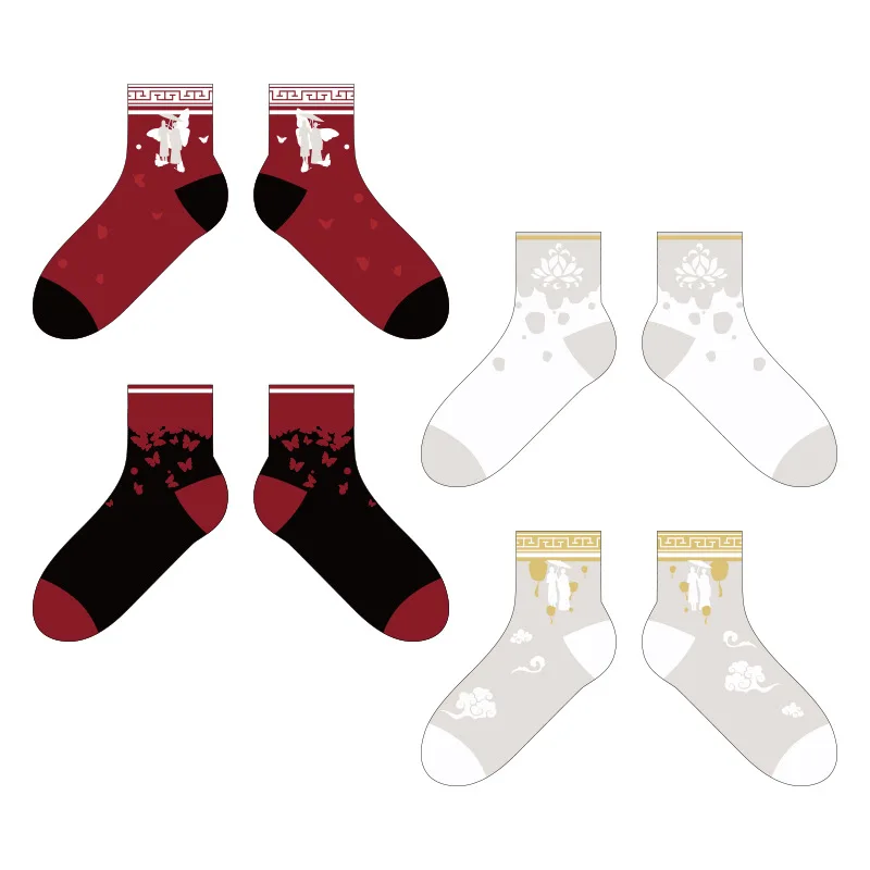 Brdwn Heaven Official's Blessing Unisex Xie Lian Hua Cheng China Official Authorization Cosplay Warm Sock Short Socks