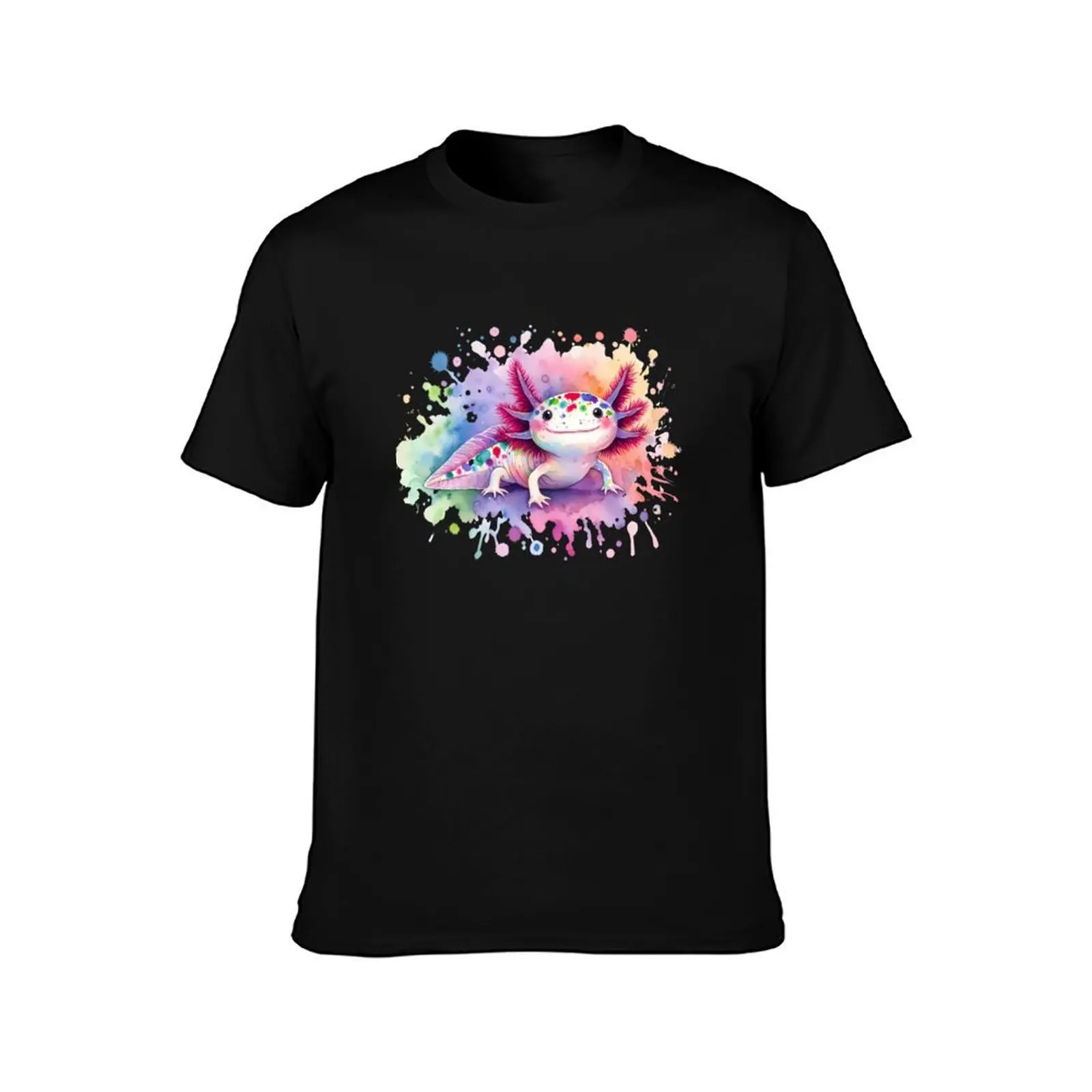 Axolotl Art #106 Axolotl Lovers T-Shirt Casual Trendy Streetwear Tee Shirt T-Shirt