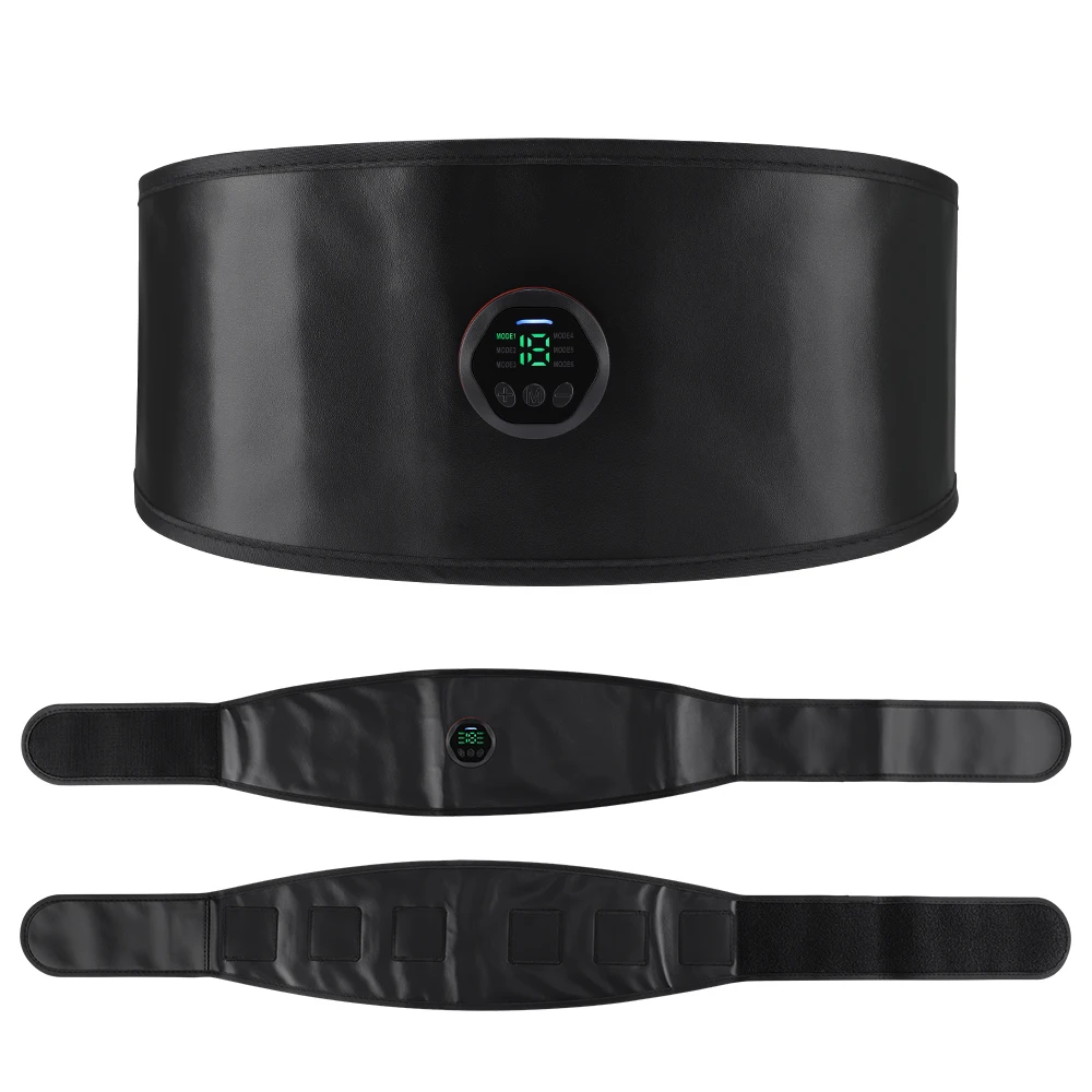 

Muscle Stimulation Belt Electric ABS Trainer Portable EMS Waist Abdominal Trainer Belt Home Office Gym Fitness Workout Equipment