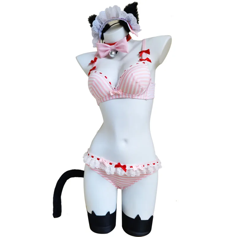 Game NEKOPARA Chocola Vanilla Cosplay Costume Women Sexy lingerie swimsuit Cute Cat Suit Halloween Party Uniform Maid Clothes