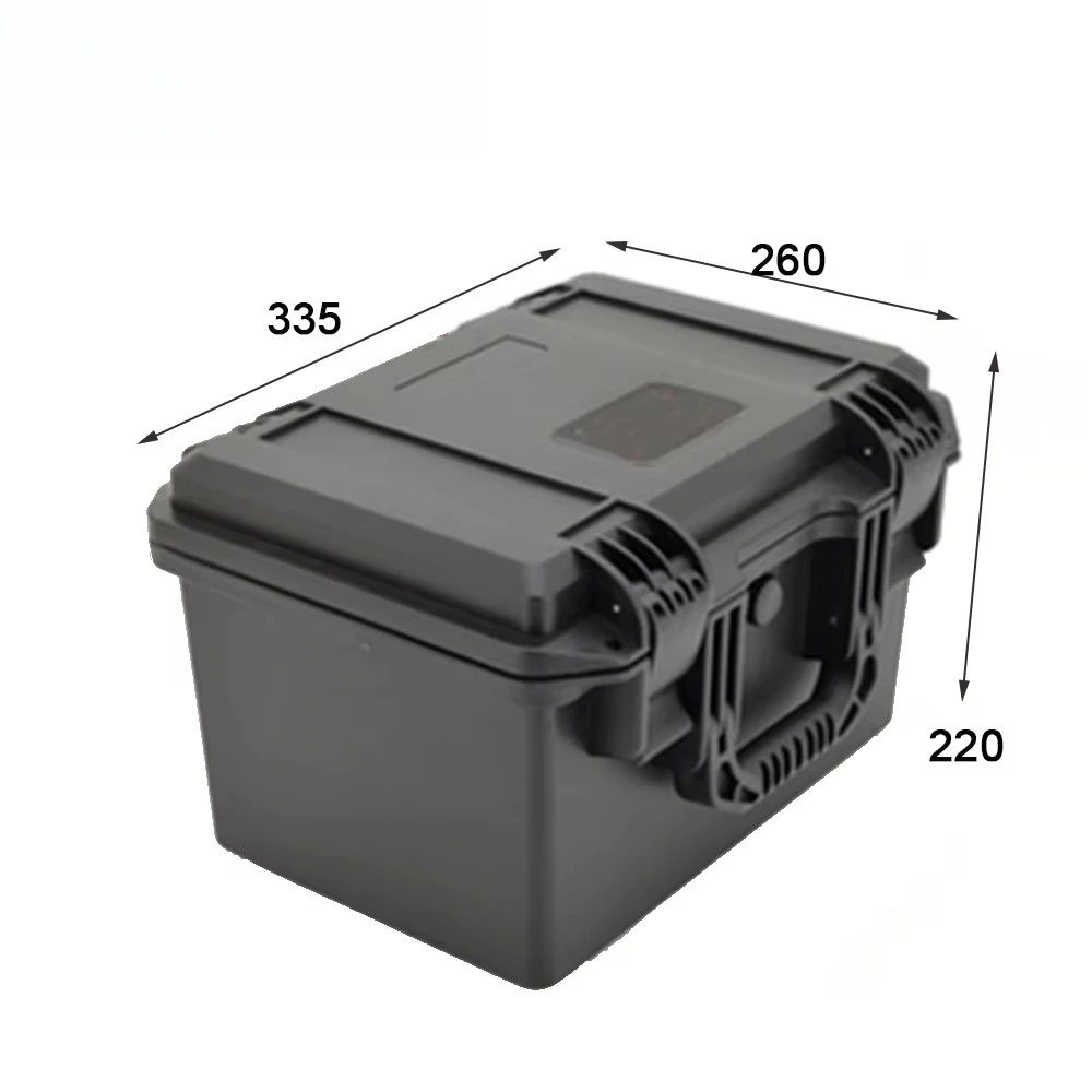 Carrying case, 335 x 260 x 220 mm, sturdy equipment carrying case with foam lining