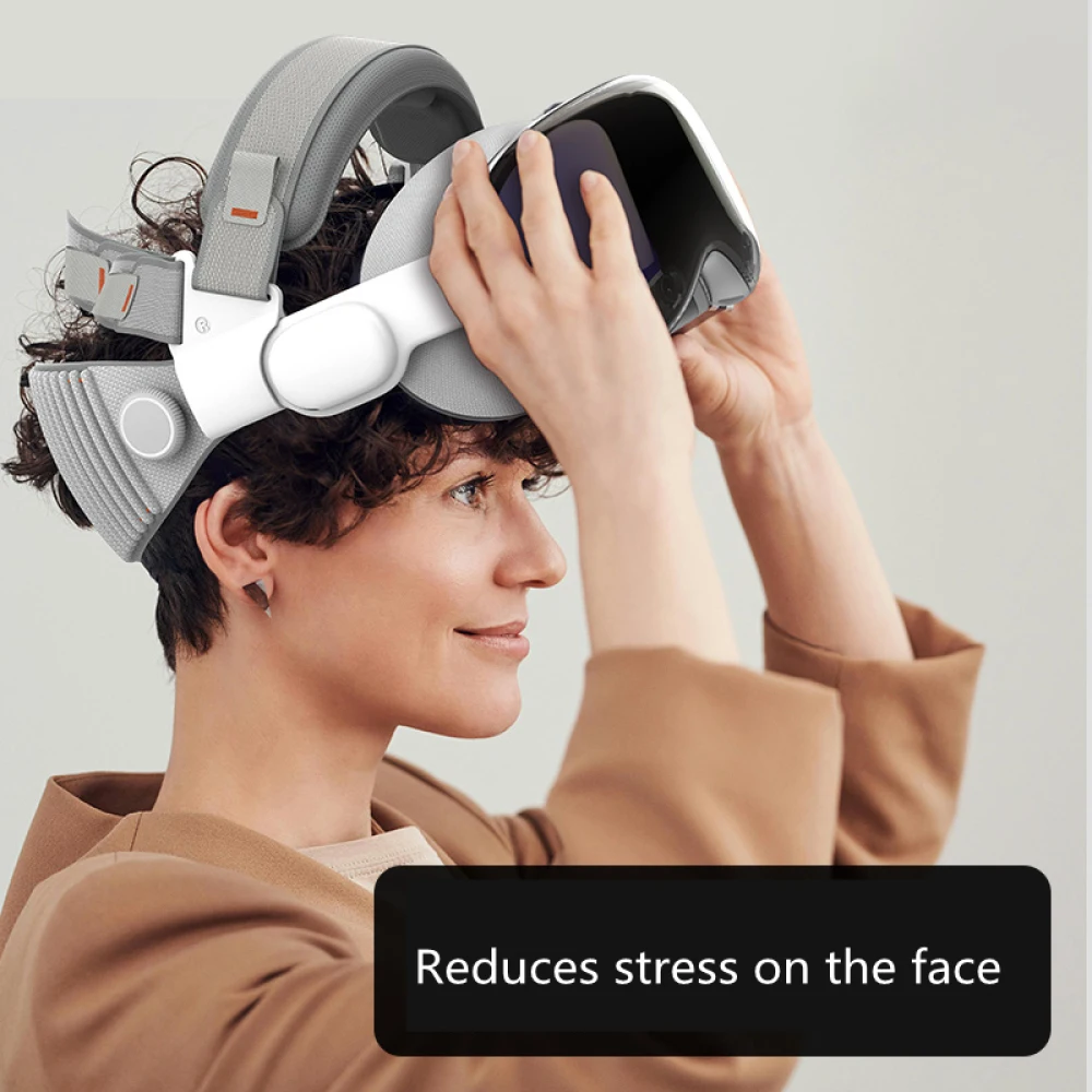 

Вспомогательный ремешок для Vision Pro: удобный, регулируемый, с распределением нагрузки и декомпрессией, аксессуар для головного убора