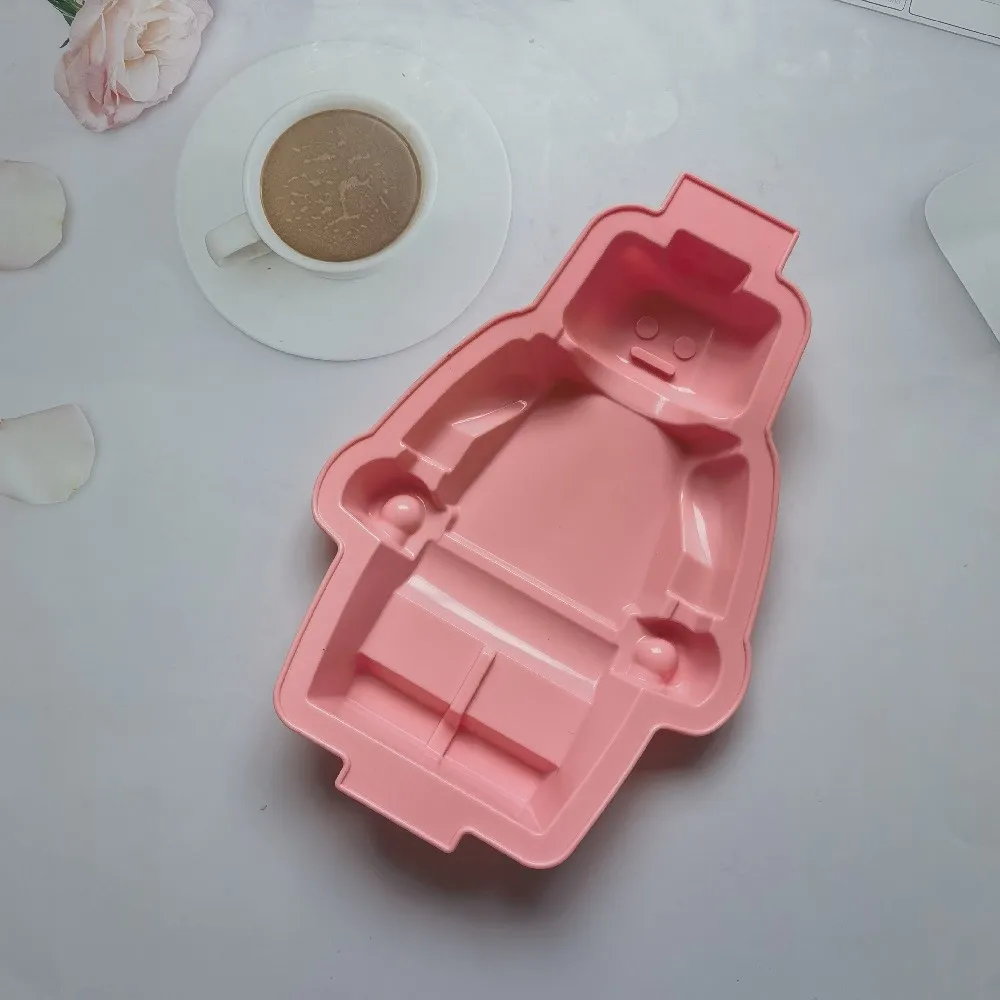 Super Big Robot Silicone Mold Cake  DIY Fondant  Tools Ice   Baking Pan  Tray Cheese Bread Mould