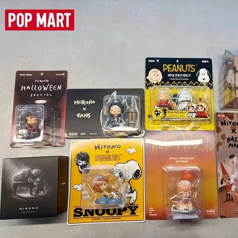 Figura Oficial POP MART Hirono Edição Limitada em Cartão Blister, Série Simper, Caixa Surpresa, Boneco Designer Colecionável, Brinquedo da Moda, Presente