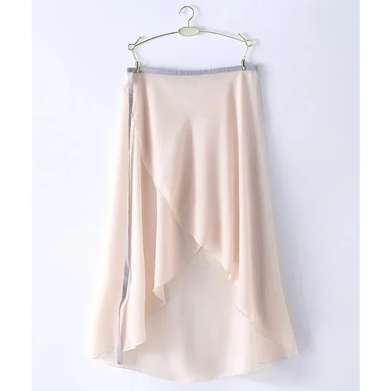 Adult Gymnastics Ballet Wrap skirt girls chiffon skirt Ballet practice skirts national dance wear Teachers dance dress for women image 6