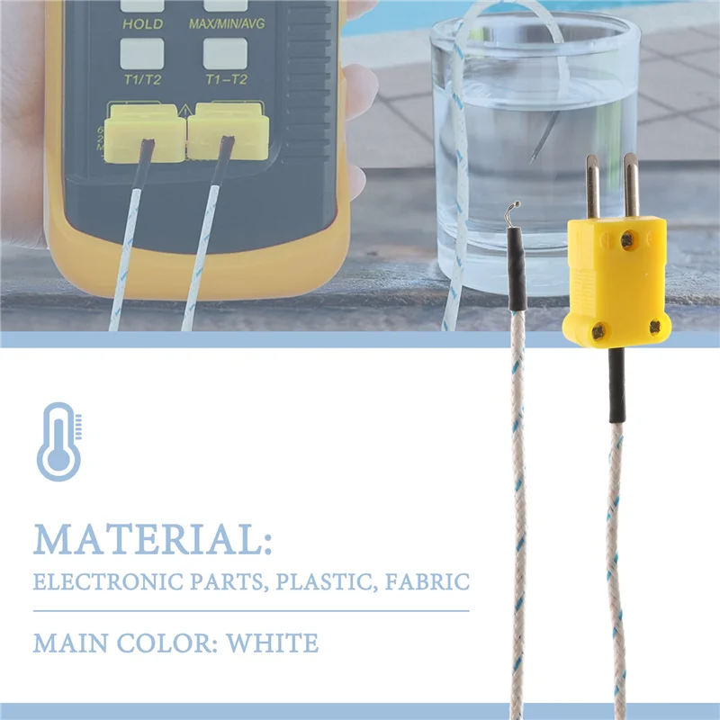 A39U -50-250 Celsius K Type 10M Cable Temperature Sensor Thermocouple Probe