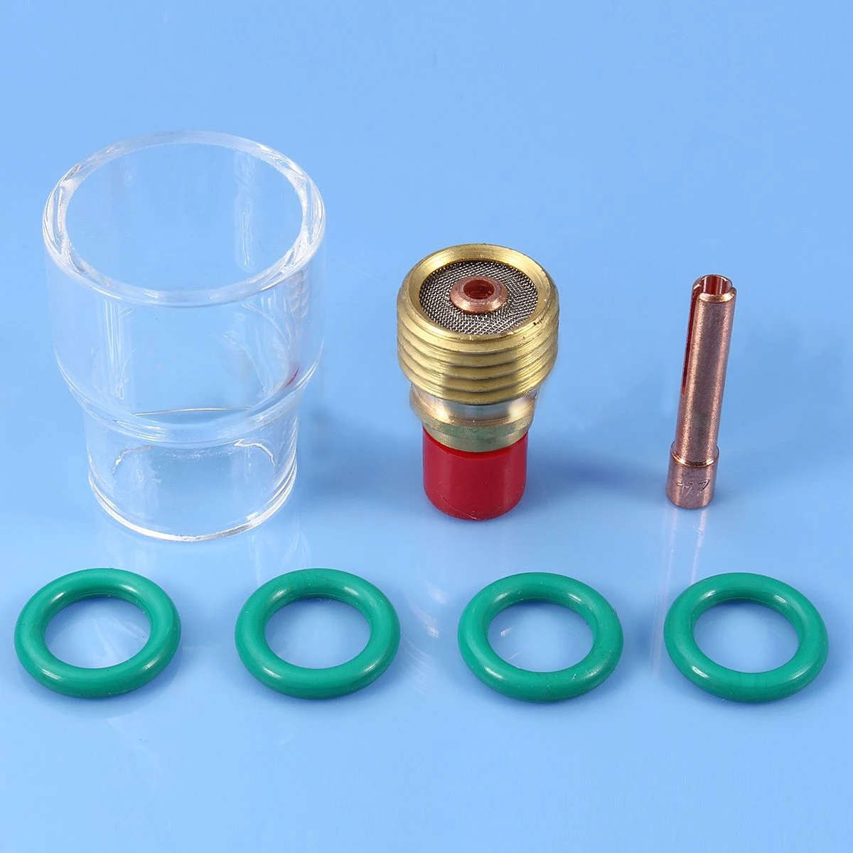 7pcs Torch TIG Welding Stubby Gas Lens #12 Cup Kit For WP-9/WP-20/WP-25