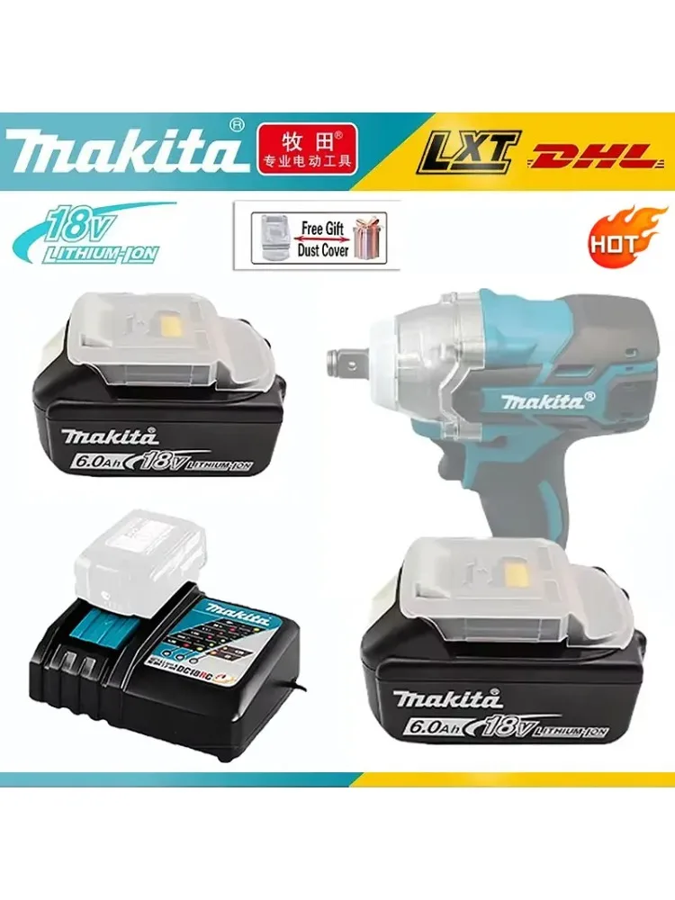 100% NIEUWE Makita Batterij 18 v 6000 mAh BL1860 BL1850B BL1850 BL1830 batterij & oplader 18 v Vervanging Power Tool Batterijen - afbeelding 2