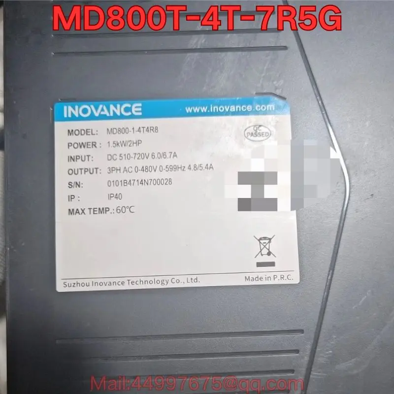 Second-hand MD800T-4T-7R5G inverter module is complete Latest prices for August 2026