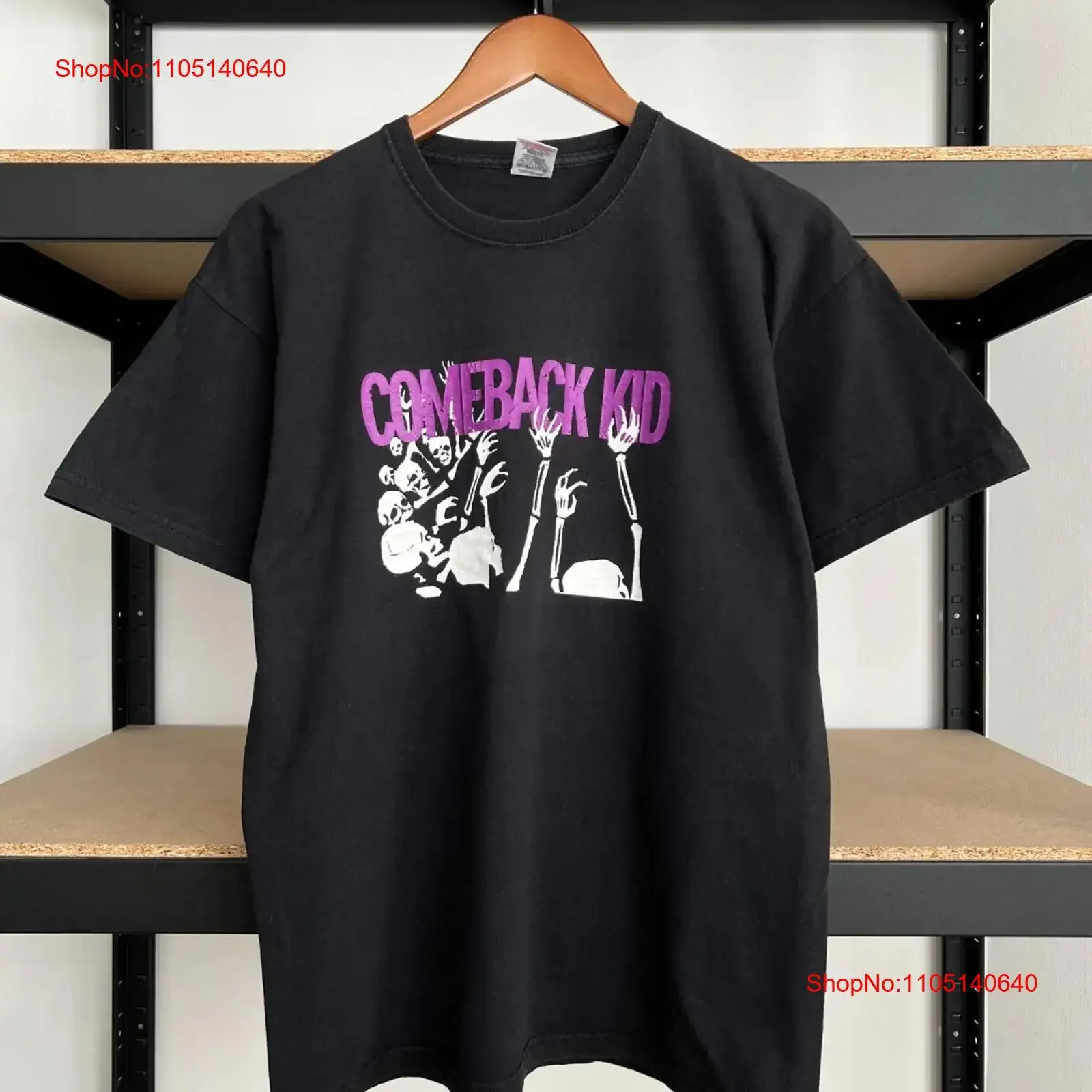 

Vintage 2000s Comeback Kid Hardcore Punk Band T shirt Sz M vintage Washed Breathable Stretched homme Comfortable Casual