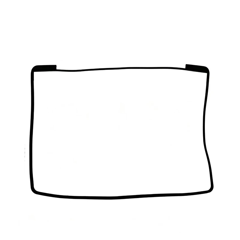 New A1278 LCD Screen Rubber Middle Frame Bezel Ring for MacBook 13