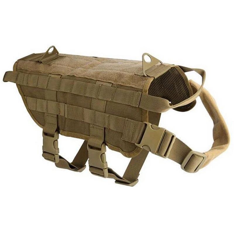 Chaleco Molle de entrenamiento militar K9 para perro, arnés táctico de caza, ropa impermeable para perro