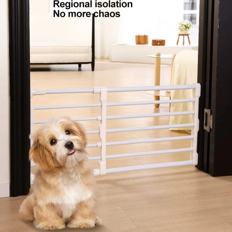 Retractable Pet Gate for Doorways Safety Barrier for Small Medium Dogs Indoor Freestanding Pet Fence Anti Blocking Mounted Gate