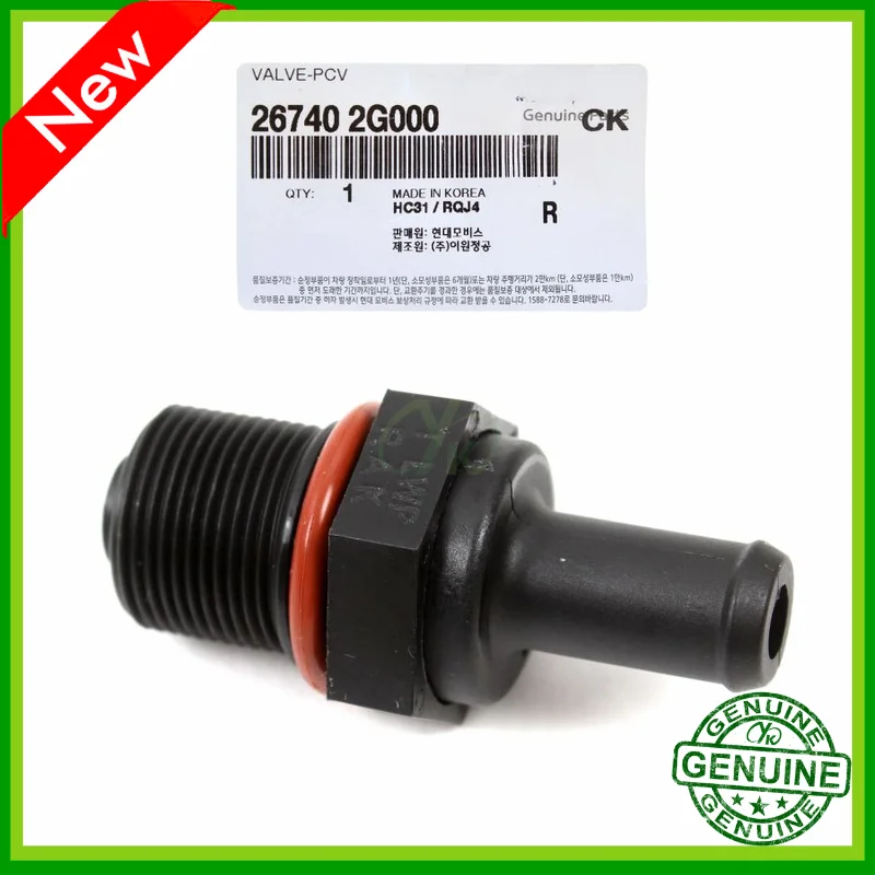 

Genuine 26740-2g000 Car PCV Valve Assembly For Kia Elantrak Veloster Coupe 12-13 Elantra 10-15 Sonata 08-15 Forte Sportage Soul