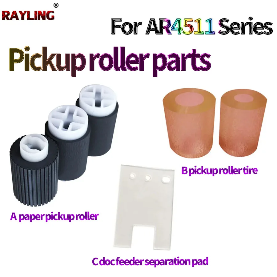 5X Paper Pickup Roller/Separation Pad For Sharp AR 350 450 355 455 M310U 420U 351 451 3511 4511 3512 3512 4512 NROLR1682FCZZ