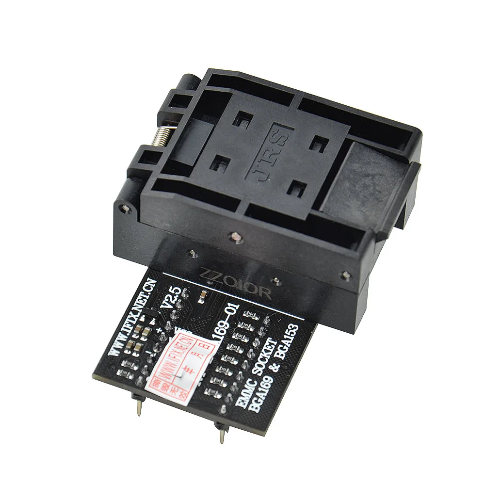 

Original RT-BGA169-01 BGA169 / BGA153 EMMC Adapter V2.3 v2.5 With 3pcs BGA Bounding Box For RT809H Programmer Best Quality