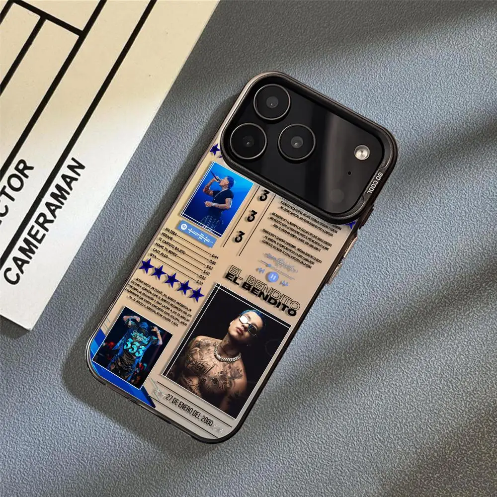 B-Blessd CantanteS الراب جراب هاتف آيفون 17 16 15 14 13 12 11 برو ماكس الهواء ماتي ليزر أورورا للصدمات فوندا بيكباكا