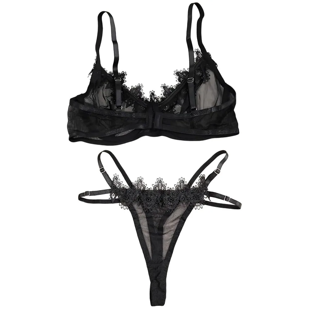 Sexy Lingerie for Women Underwear Panty Set Play See through Lace Bodysuit Babydoll Sleepwear