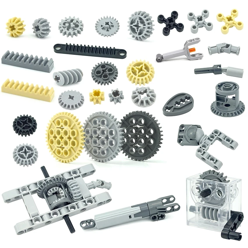 MOC Gear Rack Differential Technical Building Blocks Parts Gear Rotating Platform Compatible 76244 61927 4019 3647 35185 Leduo view 4
