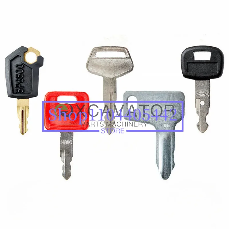 A Set Of Excavator Key For 5P8500 787 ZAX YM 301 kubota 459A