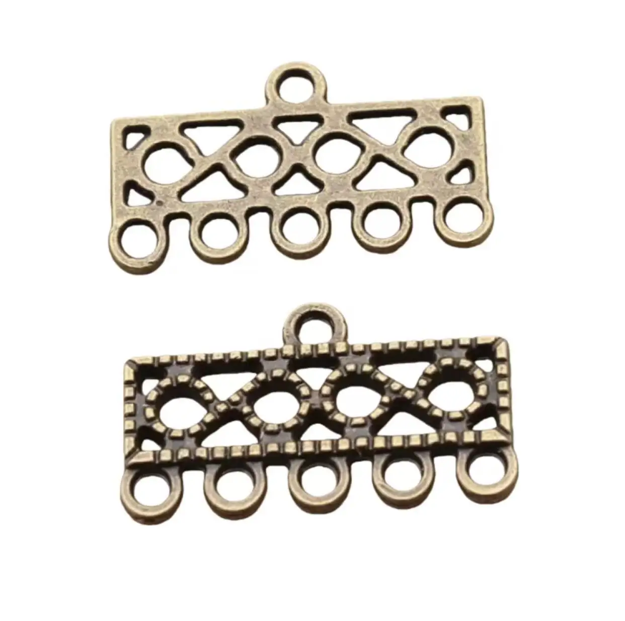 

20pcs 24*14mm Zinc alloy metal hollow 5 holes connector for jewelry handmade HW3301