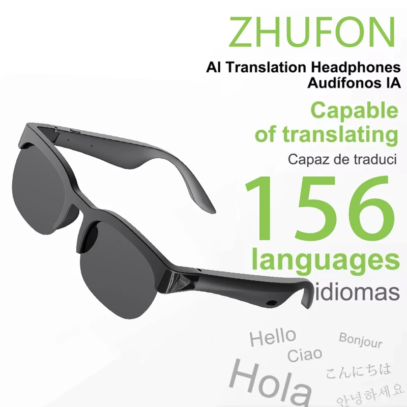 

Новые беспроводные смарт-очки 2026 года с функцией перевода, беспроводная гарнитура и голосовой помощник для мужчин и женщин