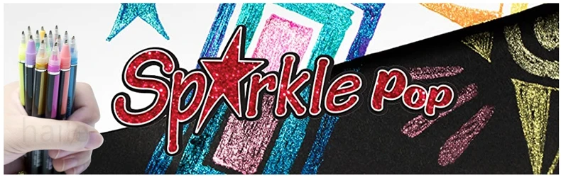 12-teiliges Metallic-Glitzer-Gelstift-Set, glitzernd, für Erwachsene, zum Ausmalen, Journaling, Kunstzeichnen, Kunstmarker, Schul- und Bürobedarf – Detail 1