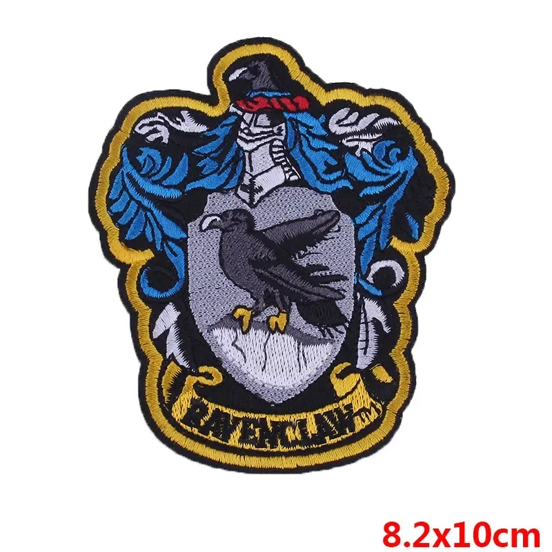 Gothic Rock Punk Embroidery Patches Crow Snake DIY Iron on Patches Ironing Death Shoulder Badges Jacket Jean Accessories