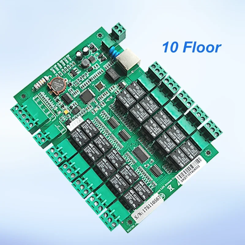 

TCP/IP 10 Floors Elevator Access Control Biometric Cabinet Lock Controller Lift Floor Card Access Control Board Panel