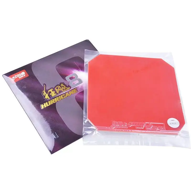 DHS Hurricane 8 Hurricane8 Pips In Table Tennis Rubber With Sponge PingPong Rubber 37soft