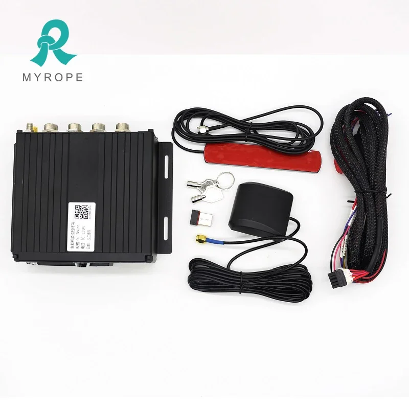 เครื่องบันทึกภาพ MDVR 4G สำหรับรถยนต์ รถบรรทุก รถบัส 4 ช่องทาง