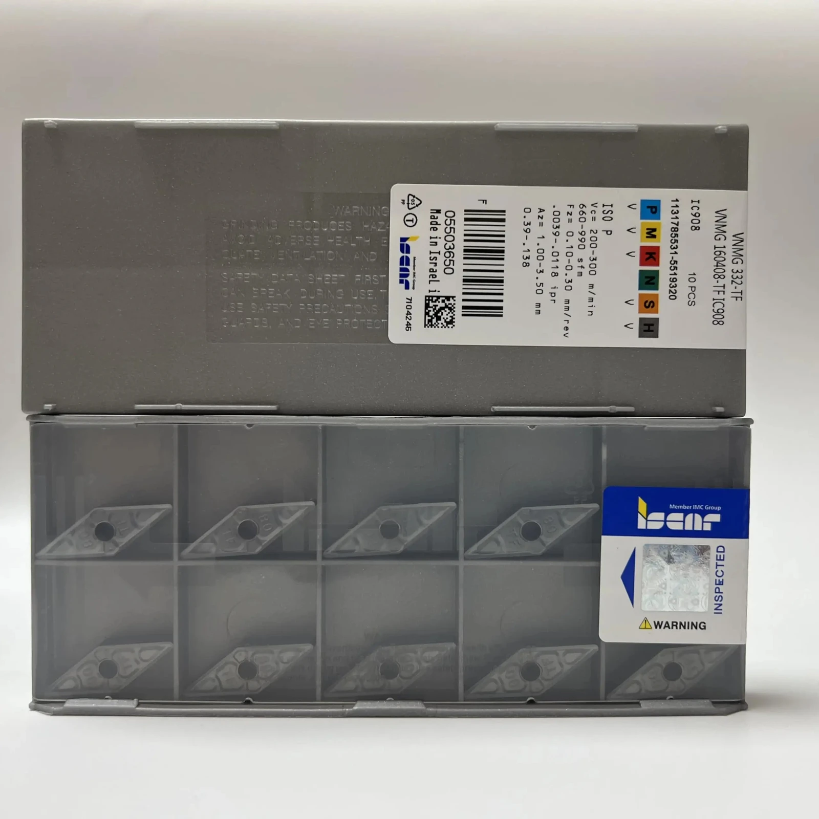 

VNMG160408-TF IC908 /Industrial indexable carbide inserts 10 Pcs