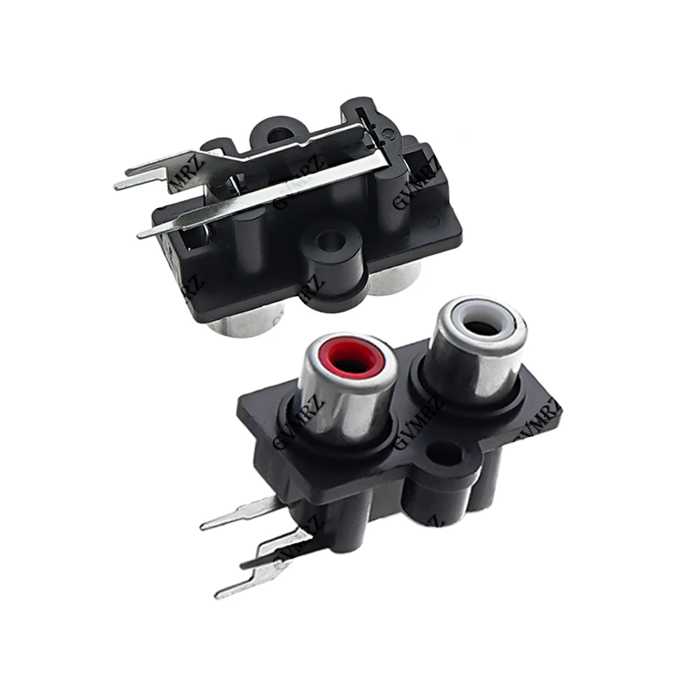 5PCS AV Audio Input Socket Connector Lotus Row Amplifier Interface Signal Connection 2/4/6/8 Hole RCA Female Stereo Audio Jack